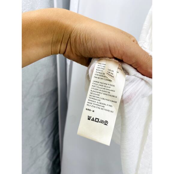 Free People white oversized tunic tee - Picture 5 of 6